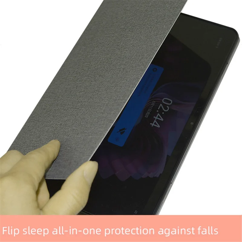 For Blackview Tab 16 Business Slim Tablet Case PU Leather Stand Protective Cover - Grey