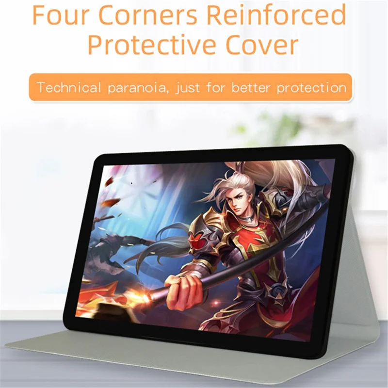 For Blackview Tab 16 Business Slim Tablet Case PU Leather Stand Protective Cover - Blue