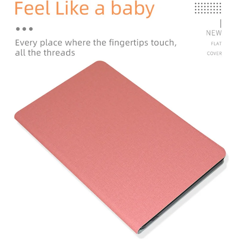 For Blackview Tab 16 Business Slim Tablet Case PU Leather Stand Protective Cover - Pink