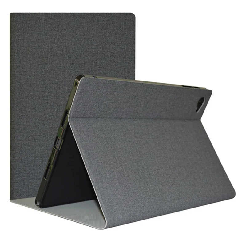 For Blackview Tab 15 / 15 Pro Shockproof Tablet Case Folding Stand PU Leather Flip Cover - Grey