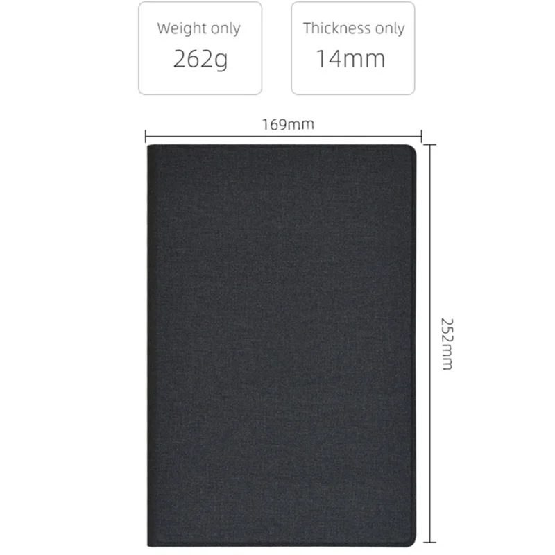 For Blackview Tab 15 / 15 Pro Shockproof Tablet Case Folding Stand PU Leather Flip Cover - Grey