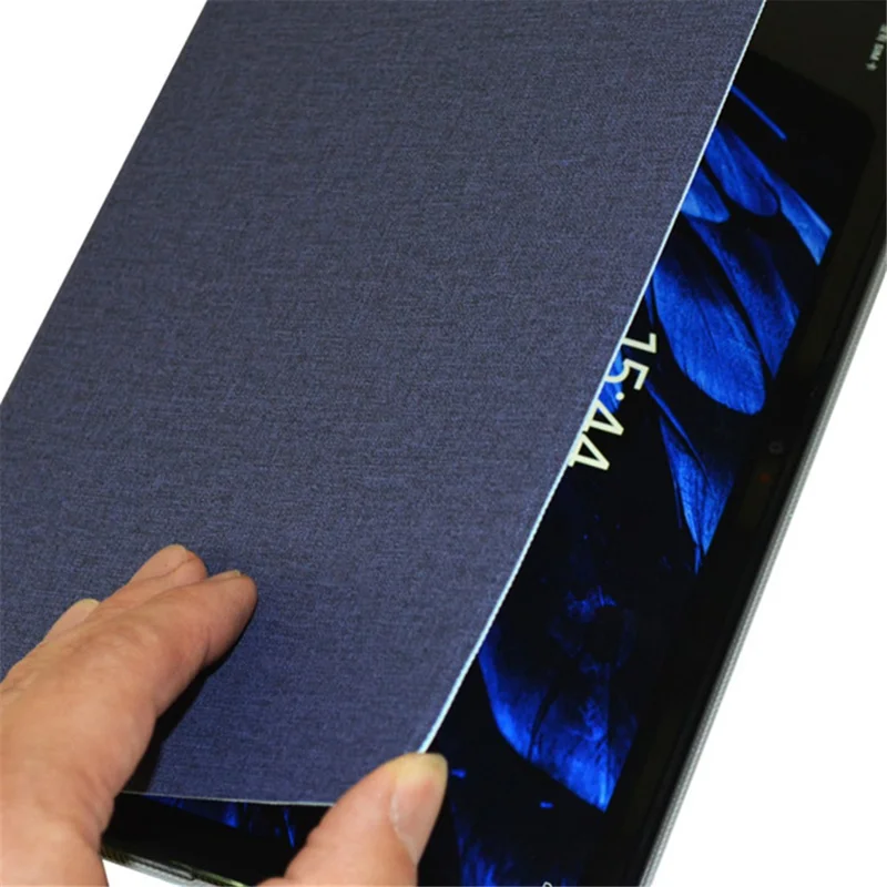 For Blackview Tab 15 / 15 Pro Shockproof Tablet Case Folding Stand PU Leather Flip Cover - Grey