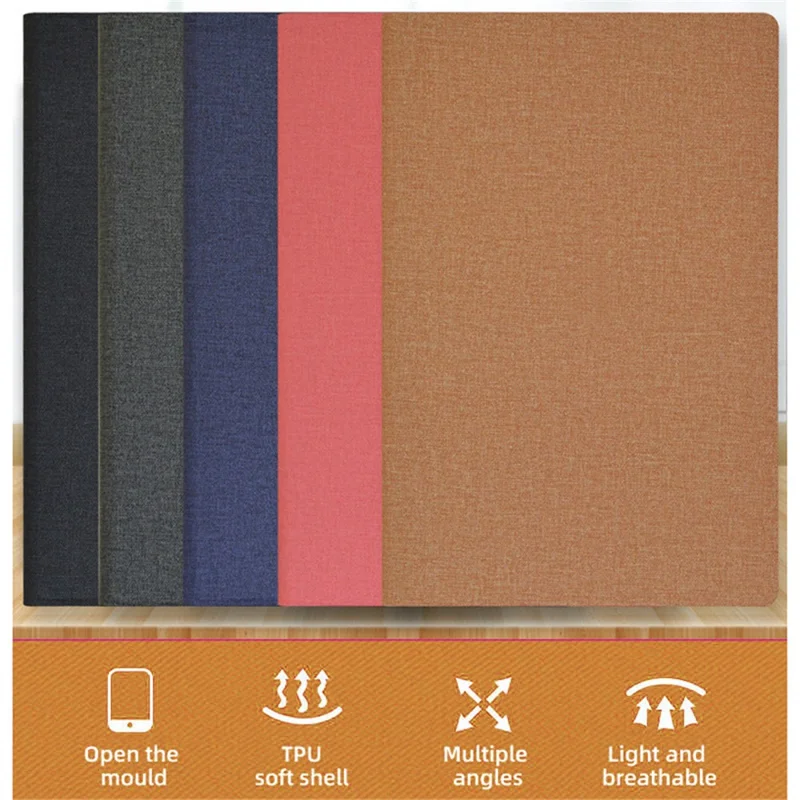 For Blackview Tab 15 / 15 Pro Shockproof Tablet Case Folding Stand PU Leather Flip Cover - Grey