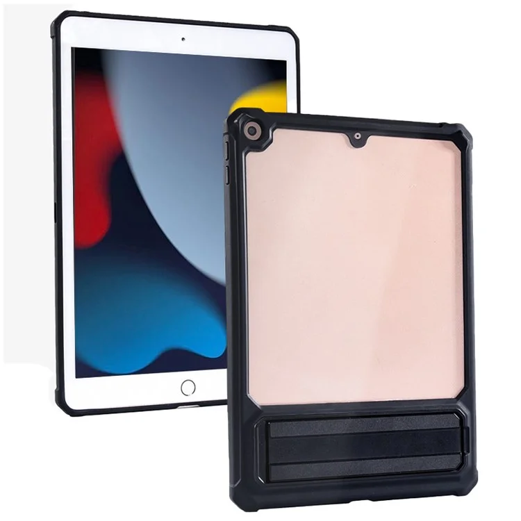 Für iPad 10.2 (2021) / (2019) / (2020) TPU+PC Tablet-Hülle mit Air Cushion, Schutzhülle mit Ständer und Stifthalter