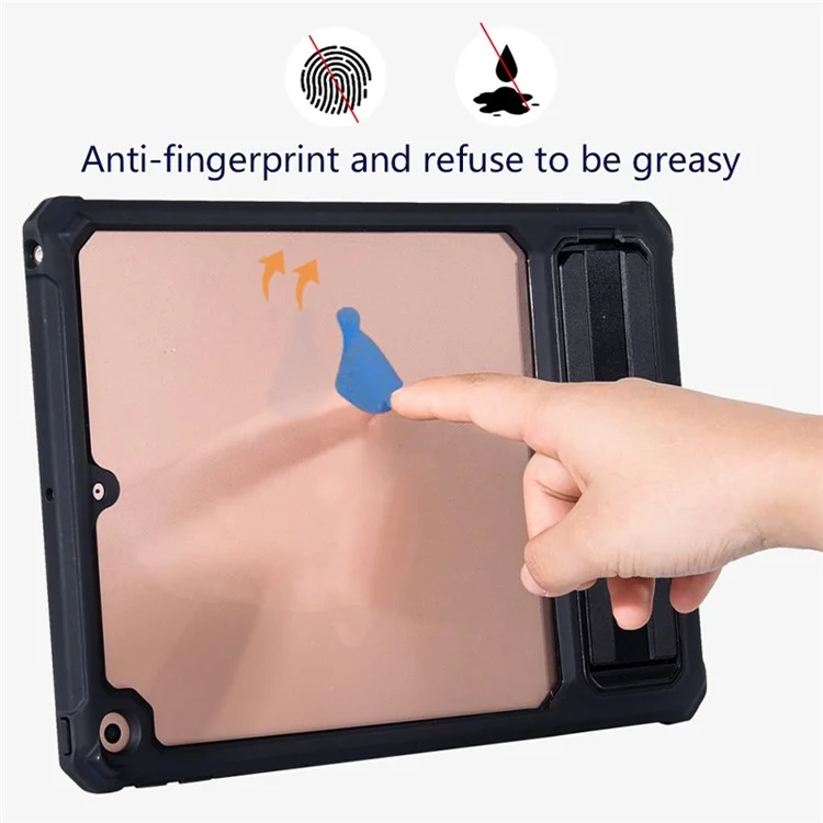 Für iPad 10.2 (2021) / (2019) / (2020) TPU+PC Tablet-Hülle mit Air Cushion, Schutzhülle mit Ständer und Stifthalter