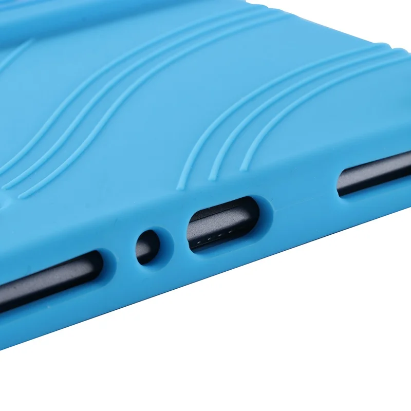 Tablet Case for Blackview Tab 6 Drop Resistant Silicone+PC Protective Cover with Kickstand - Green