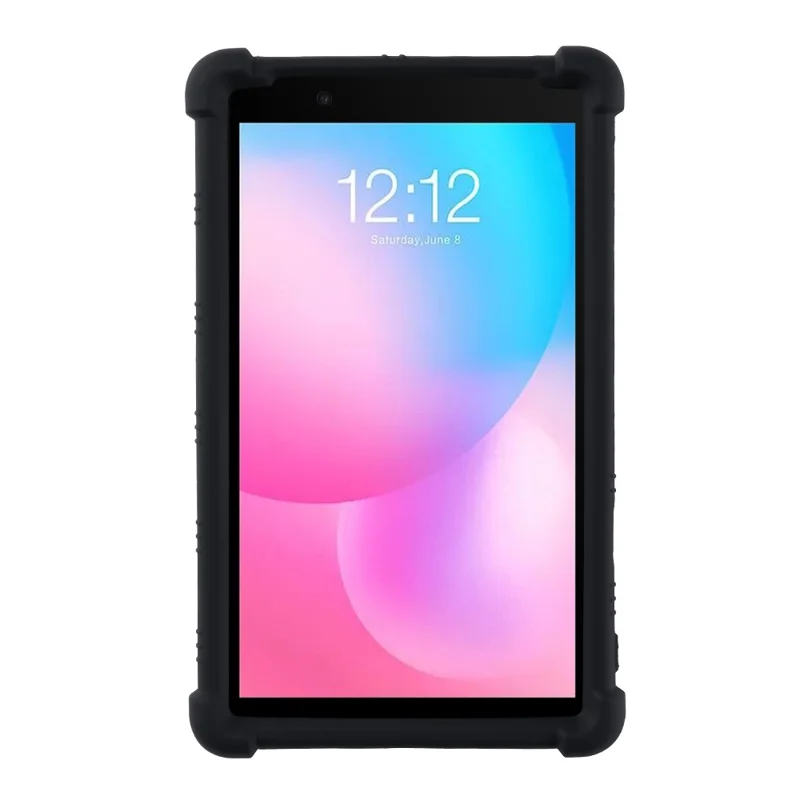 Etui do tabletu Blackview Tab 6 odporno na upadki, ochronna obudowa z silikonu i PC z podstawką – Czarny