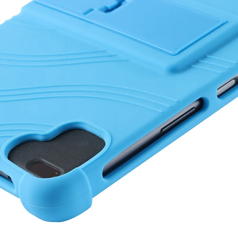 Etui do tabletu Blackview Tab 6 odporne na upadki, ochronna obudowa z silikonu i PC z podstawką – czerwone