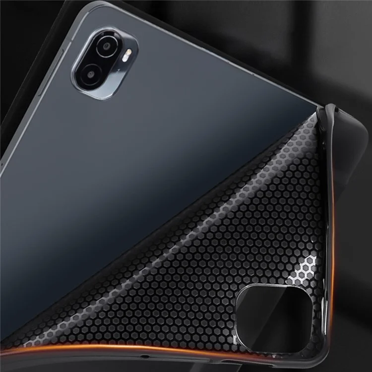 Para Xiaomi Pad 5 / Pad 5 Pro Capa de Tablet com Suporte Tridobrável, Capa de Couro PU com TPU Interno, Função Automática de Despertar/Dormir - Preto