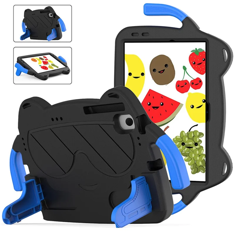 Tablet Case for Samsung Galaxy Tab A8 10.5 (2021) / (2022) Kickstand EVA+PC Cover - Black+Blue