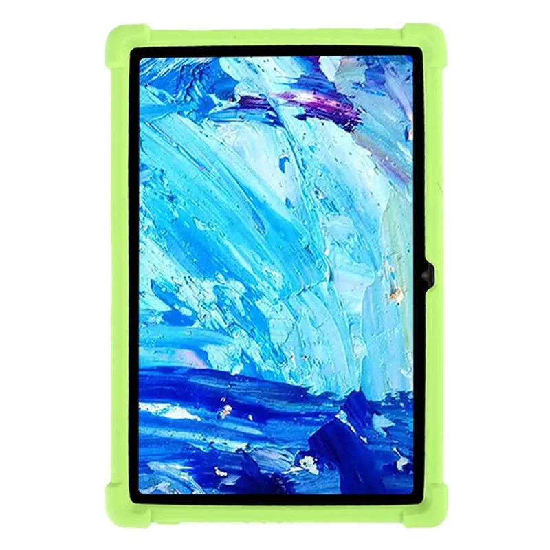 Tablet Case for Blackview Tab 8E 10.1" Silicone+PC Drop Resistant Protective Cover with Kickstand - Green