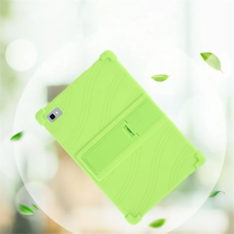 Tablet Case for Blackview Tab 8E 10.1" Silicone+PC Drop Resistant Protective Cover with Kickstand - Green