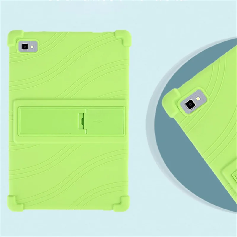 Tablet Case for Blackview Tab 8E 10.1" Silicone+PC Drop Resistant Protective Cover with Kickstand - Red