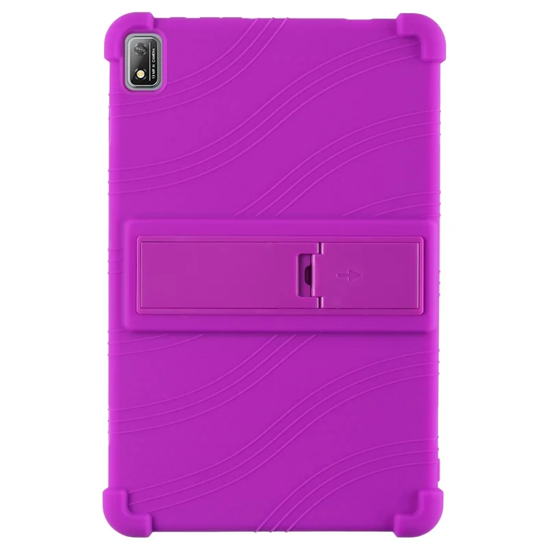 Per Blackview Tab 16 Resistente ai Graffi Custodia per Tablet Silicone+PC Copertura Protettiva con Supporto - Viola