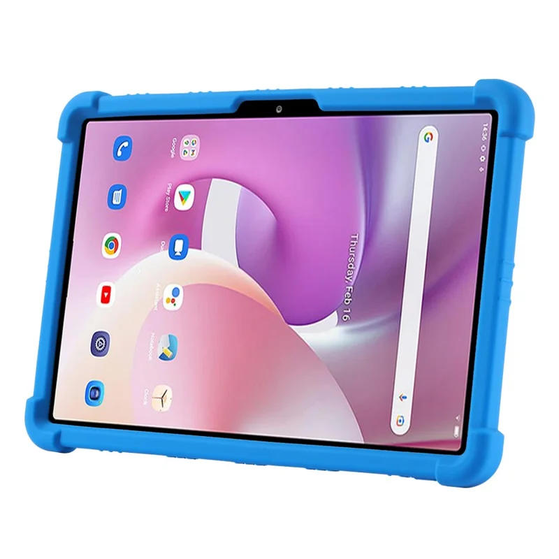 Per Blackview Tab 16 Resistente ai Graffi Custodia per Tablet Silicone+PC Copertura Protettiva con Supporto - Viola