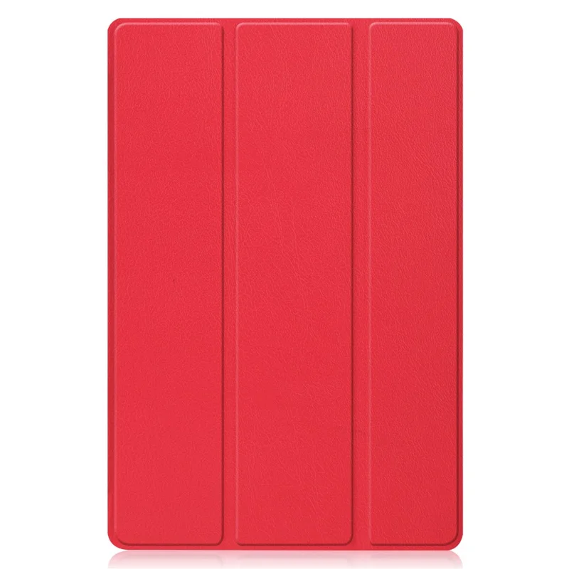 For Honor Pad V8 Tri-fold Stand Tablet Case PU Leather Full Protective Cover with Auto Sleep / Wake - Red