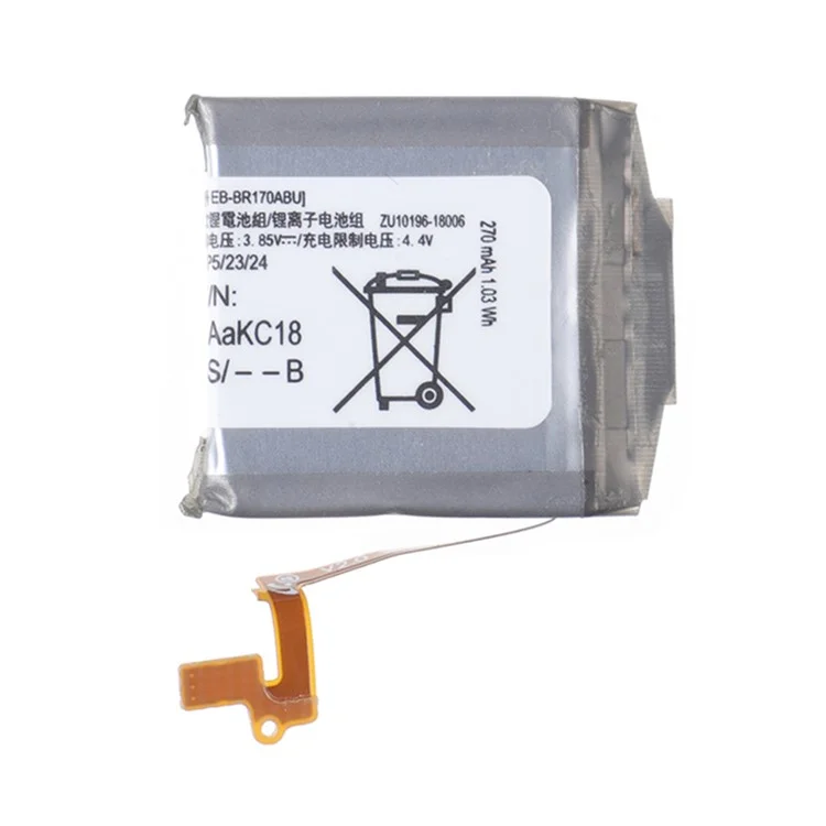 For Samsung Galaxy Watch 42mm / 46mm 3.85V 270mAh Li-ion Battery Assembly Replacement (Encode: EB-BR170ABU) (without Logo)