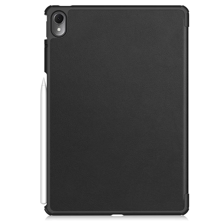 Custodia per tablet per Huawei MatePad Air 11.5 pollici (2023) con supporto pieghevole a tre ante, risveglio automatico / sospensione, in pelle PU con protezione completa - Nero