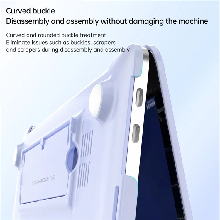Housse d'ordinateur portable pour MacBook Pro 13 pouces (2016) A1706 A1708 / (2018) A1989 / (2019) A2159 / (2020) / (2022) A2289 A2251 A2338 - Violet