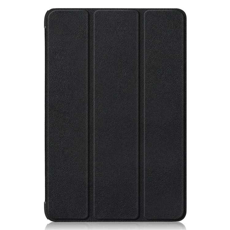 Para Huawei MatePad 11 (2023) Tri-fold Stand Tablet Case Capa de Couro PU Tablet com Despertar / Dormir Automático - Preto