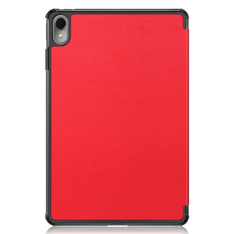 For Huawei MatePad 11 (2023) Tri-fold Stand Tablet Case PU Leather Tablet Cover with Auto Wake / Sleep - Red