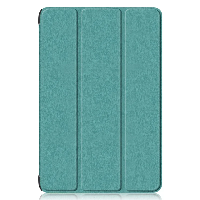 Pour Huawei MatePad 11 (2023) Tri-fold Stand Tablet Case Étui en cuir PU Housse de tablette avec réveil / veille automatique - Vert noirâtre