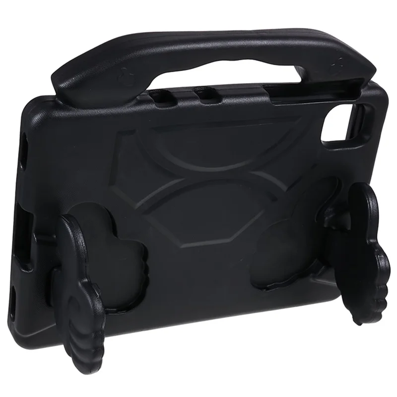 For Samsung Galaxy Tab S7 / S8 / S9 / S10 FE / S9 FE Tablet Case Handle Grip Thumb Kickstand EVA Tablet Cover - Black