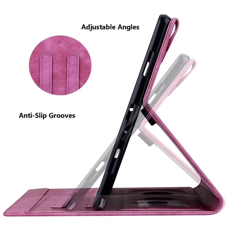 Para Lenovo Tab M10 (Geração 3) TB-328XU / TB-328FU Capa Tablet de Couro PU com Suporte - Rose