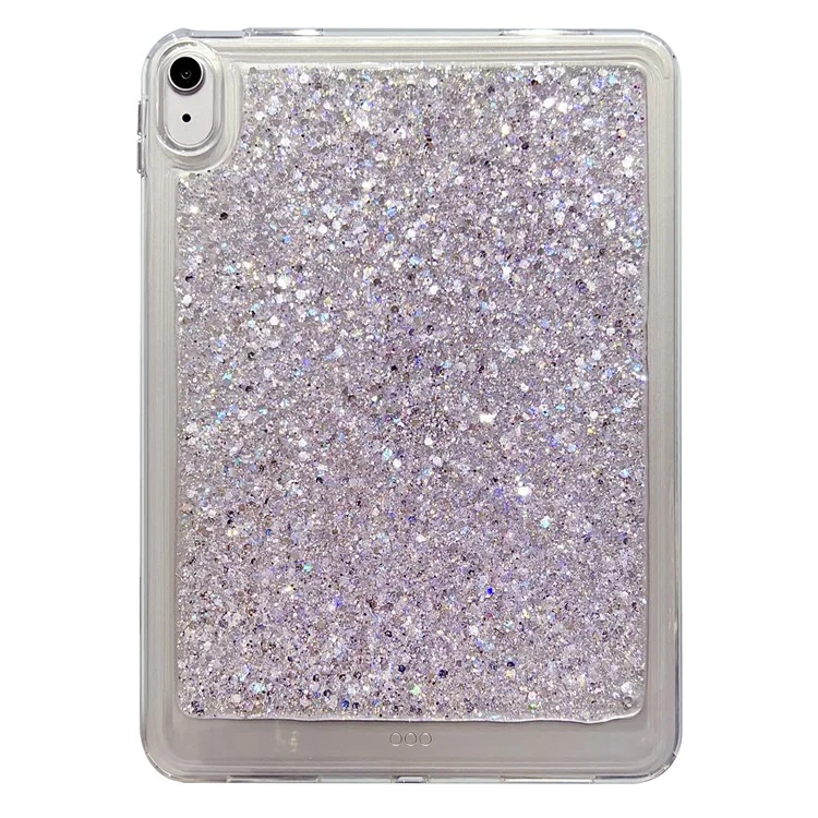 Anti-Drop Protective Tablet Case für iPad 10.9 (2022) Glitter Stoßfest TPU + PC Slim Cover - Lila