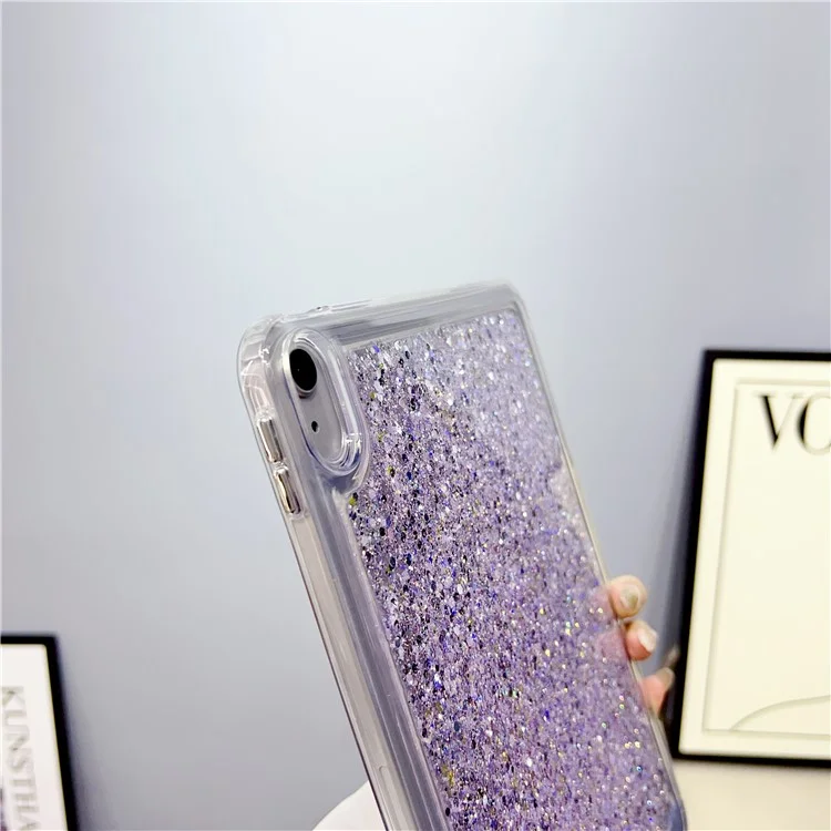 Anti-Drop Protective Tablet Case für iPad 10.9 (2022) Glitter Stoßfest TPU + PC Slim Cover - Lila