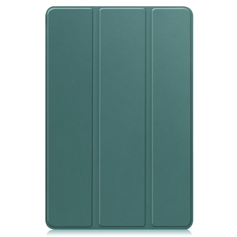 For Amazon Fire Max 11 PU Leather Tablet Case Tr-fold Stand Cover with Auto Sleep / Wake - Blackish Green