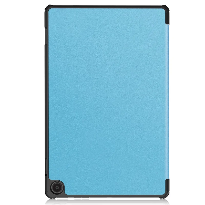 For Amazon Fire Max 11 PU Leather Tablet Case Tr-fold Stand Cover with Auto Sleep / Wake - Sky Blue