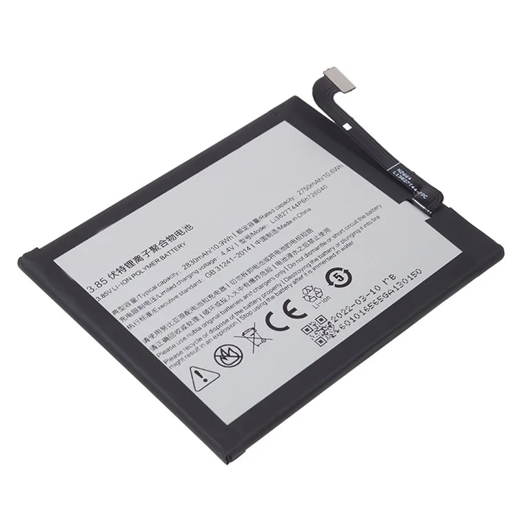 Для ZTE nubia Z11 mini 3.85В 2750мАч Перезаряжаемый Li-Polymer Assembly Part (Шифровка: LI3827T44P6H726040)