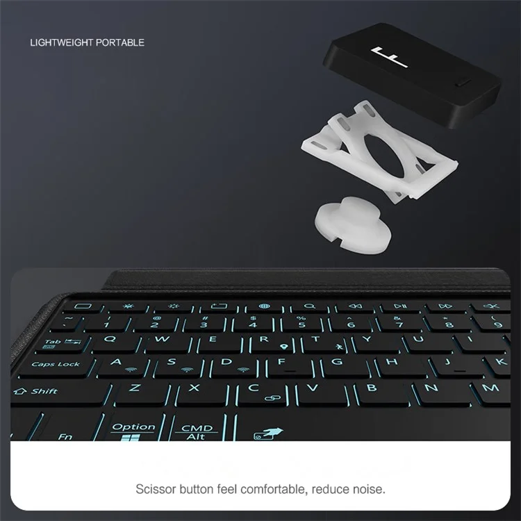 For Amazon Fire Max 11 Leather Case + Bluetooth-compatible Keyboard with Backlight Trackpad