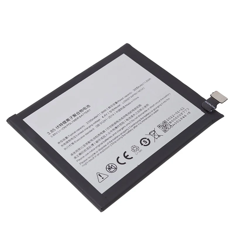 For ZTE nubia Z17S 3.85V 3000mAh Rechargeable Li-Polymer Assembly Part (Encode: LI3930T44P6H746342)