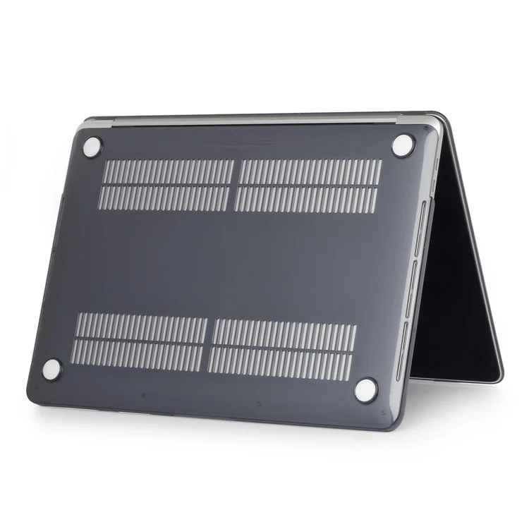 Per Macbook Air 15 pollici (2023) M2 A2941 / (2024) A3114 M3 Custodia per laptop in PC rigido trasparente e protettiva - Nero