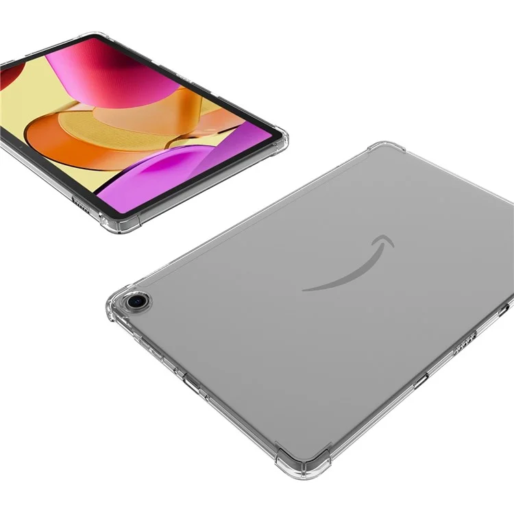 TPU Tablet Case for Amazon Fire Max 11 , Reinforced Corners Transparent Anti-drop Tablet Cover