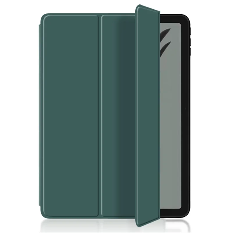 PU Leather + TPU Tablet Case for Google Pixel Tablet , Trifold Stand Protective Tablet Cover - Cyan