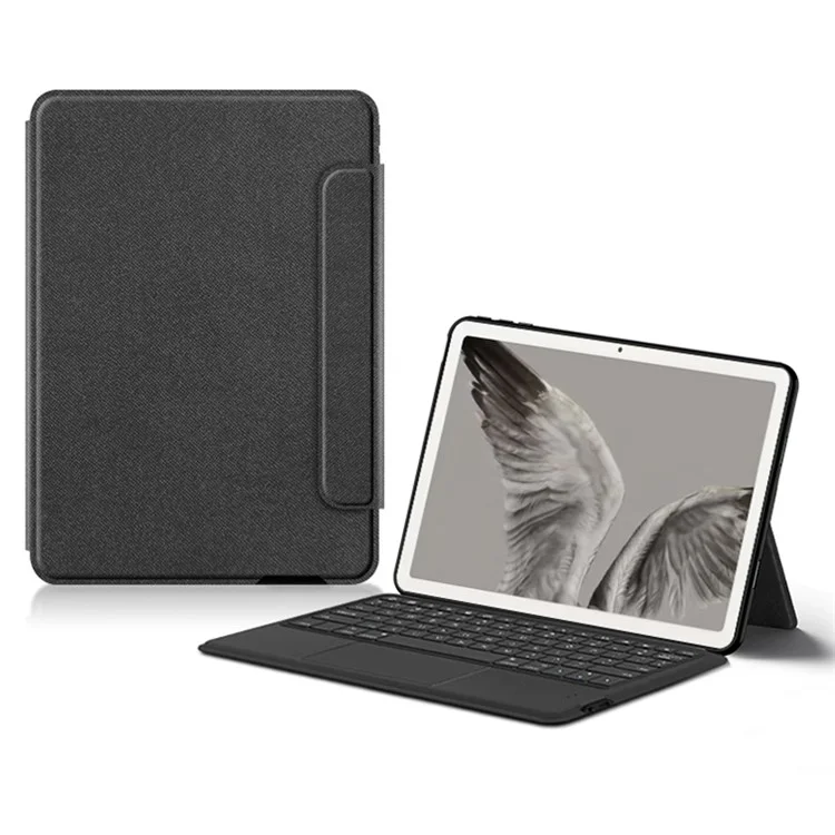 For Google Pixel Tablet PU Leather Case Stand Tablet Cover with Integrated Touchpad Keyboard