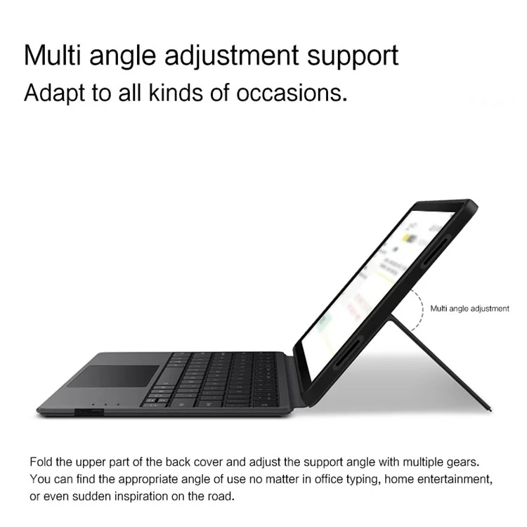 Para Google Pixel Tablet Leather Case + Touchpad Bluetooth Keyboard