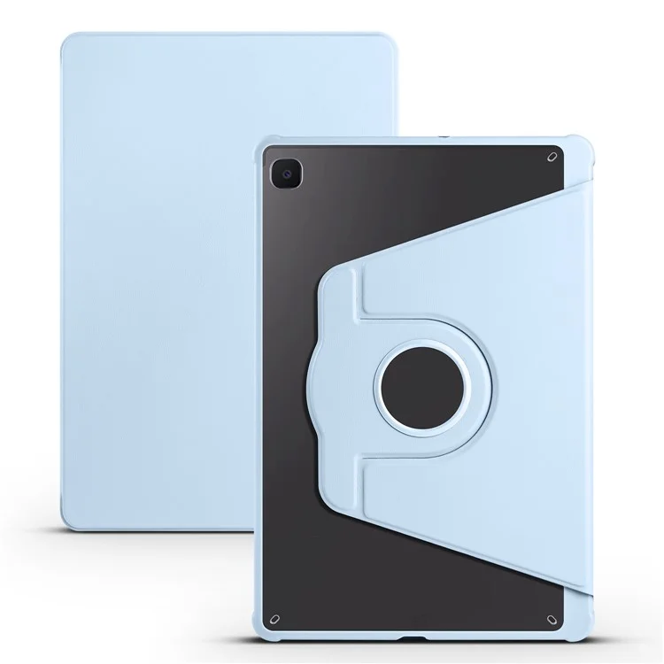 For Samsung Galaxy Tab S6 Lite (2024) / S6 Lite (2022) / S6 Lite (2020) Anti-Drop Tablet Case Stand PU Leather Acrylic Cover - Baby Blue