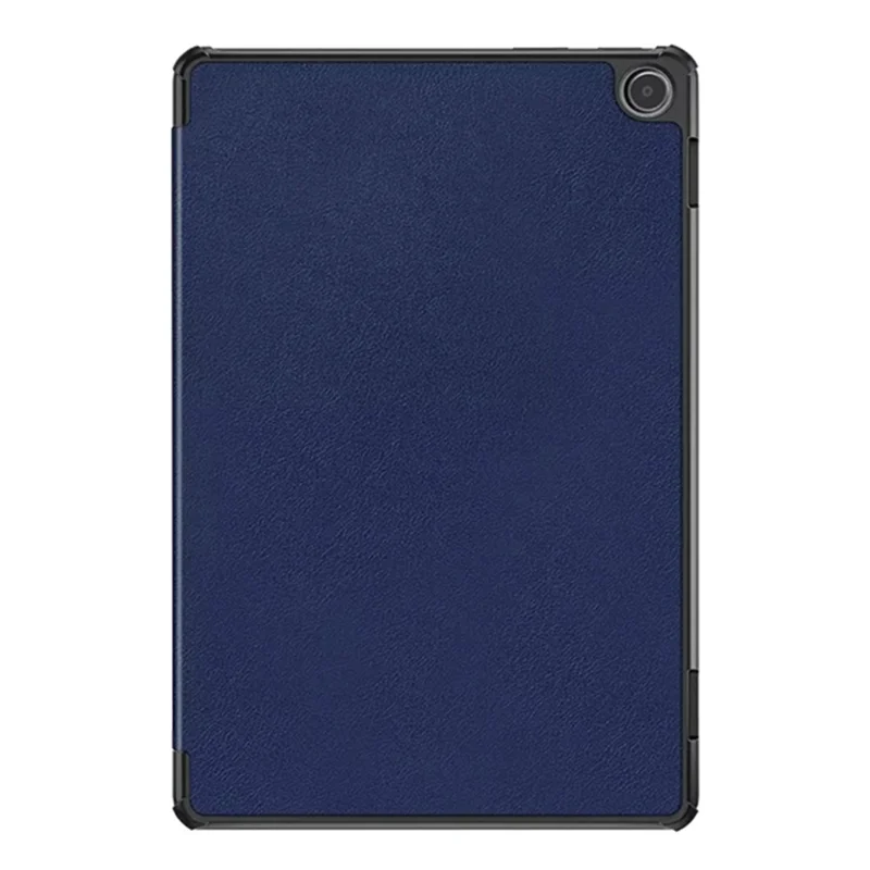 For Amazon Fire Max 11 Tri-fold Stand Tablet Case PU Leather Auto Wake / Sleep Full Body Protection Cover - Blue