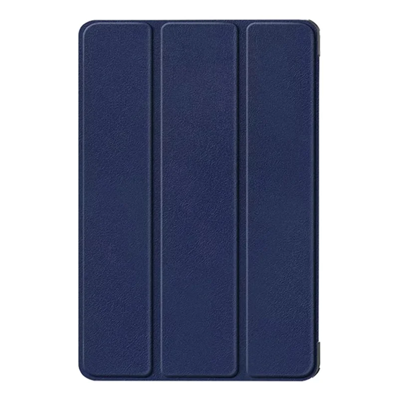 For Amazon Fire Max 11 Tri-fold Stand Tablet Case PU Leather Auto Wake / Sleep Full Body Protection Cover - Blue