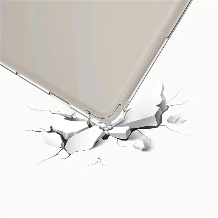 Étui transparent pour tablette Google Pixel Tablet, Coins renforcés Anti-chute Housse TPU souple