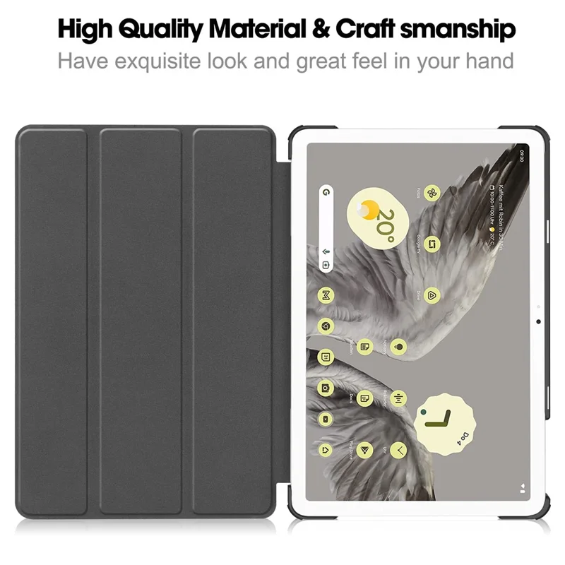 Trifold Stand PU Leather Case for Google Pixel Tablet , Pattern Printing Protective Tablet Cover - Galaxy