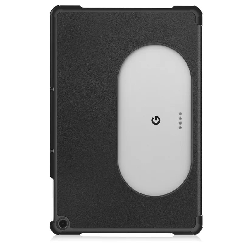 For Google Pixel Tablet Tri-fold Stand Tablet Case PU Leather Anti-drop Tablet Cover - Black