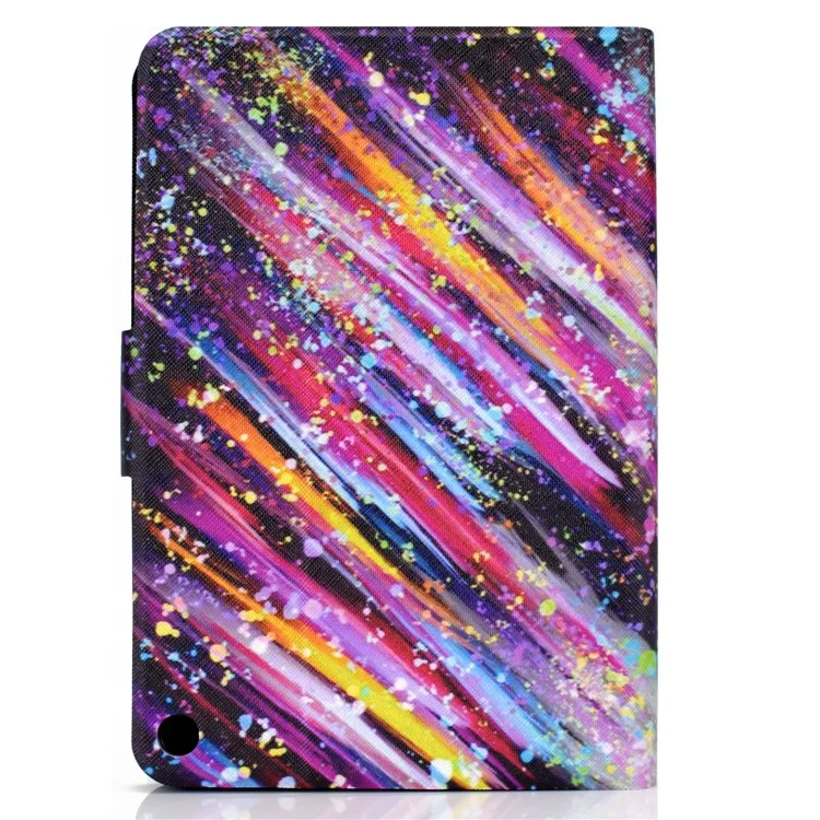 Funda a prueba de golpes A1 para la tableta Amazon Fire Max 11 Funda de cuero PU con estampado Funda con soporte y ranuras para tarjetas - Estrella fugaz