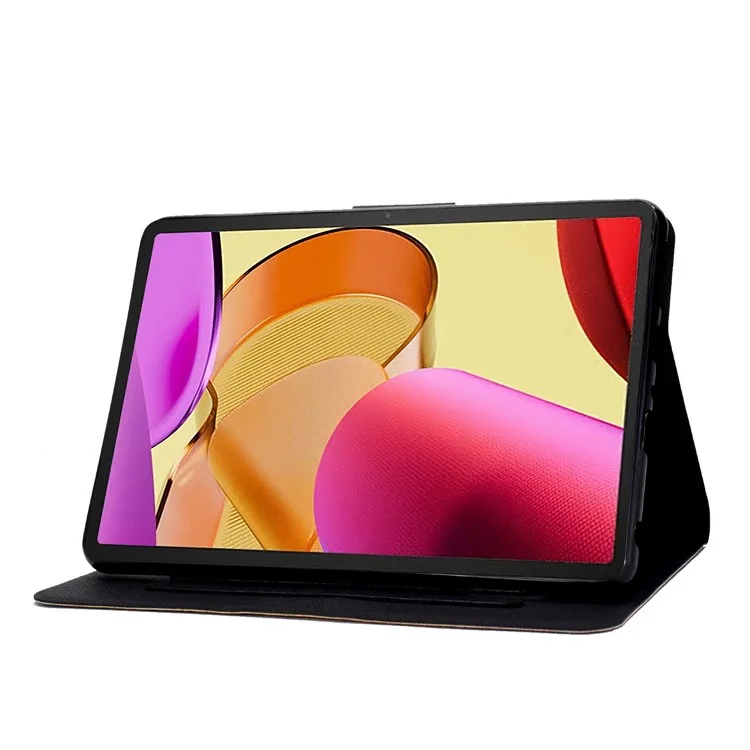 Funda a prueba de golpes A1 para la tableta Amazon Fire Max 11 Funda de cuero PU con estampado Funda con soporte y ranuras para tarjetas - Estrella fugaz