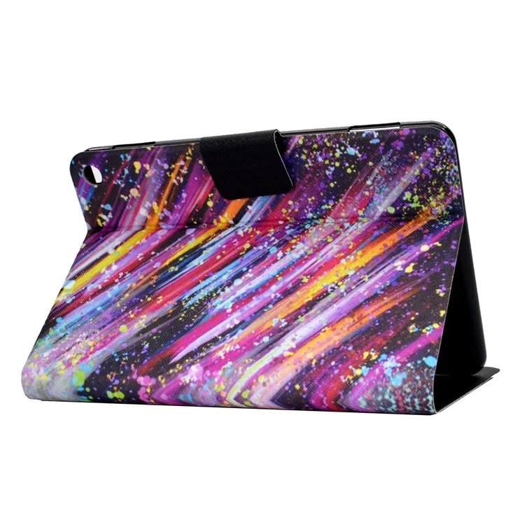 Funda a prueba de golpes A1 para la tableta Amazon Fire Max 11 Funda de cuero PU con estampado Funda con soporte y ranuras para tarjetas - Estrella fugaz