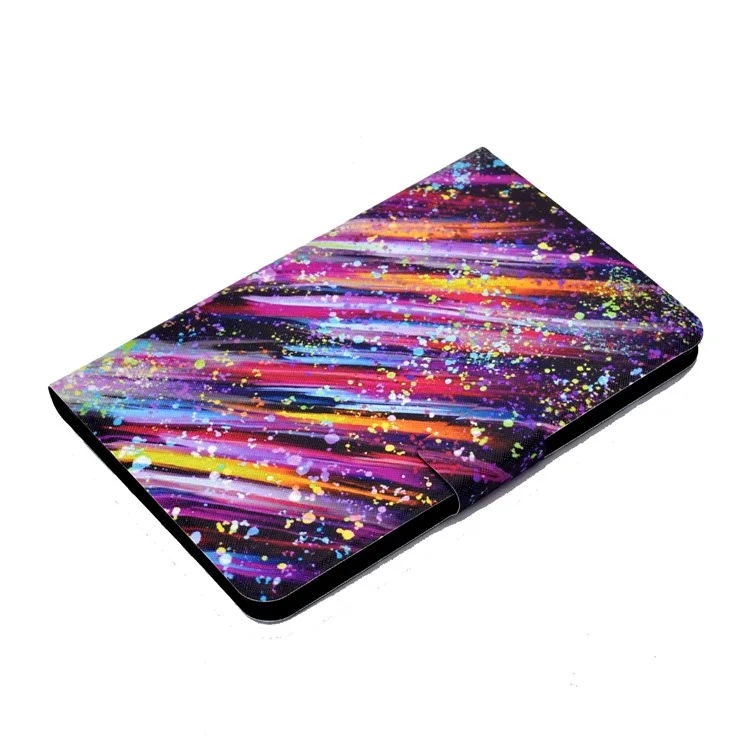 Funda a prueba de golpes A1 para la tableta Amazon Fire Max 11 Funda de cuero PU con estampado Funda con soporte y ranuras para tarjetas - Estrella fugaz